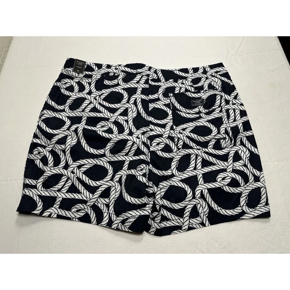 NWT Abercrombie & Fitch Nautical Rope Stretch Boardshorts 5